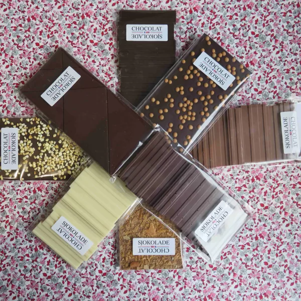 Tablettes chocolat noir, au lait ou blanc / Tablettes croquantes